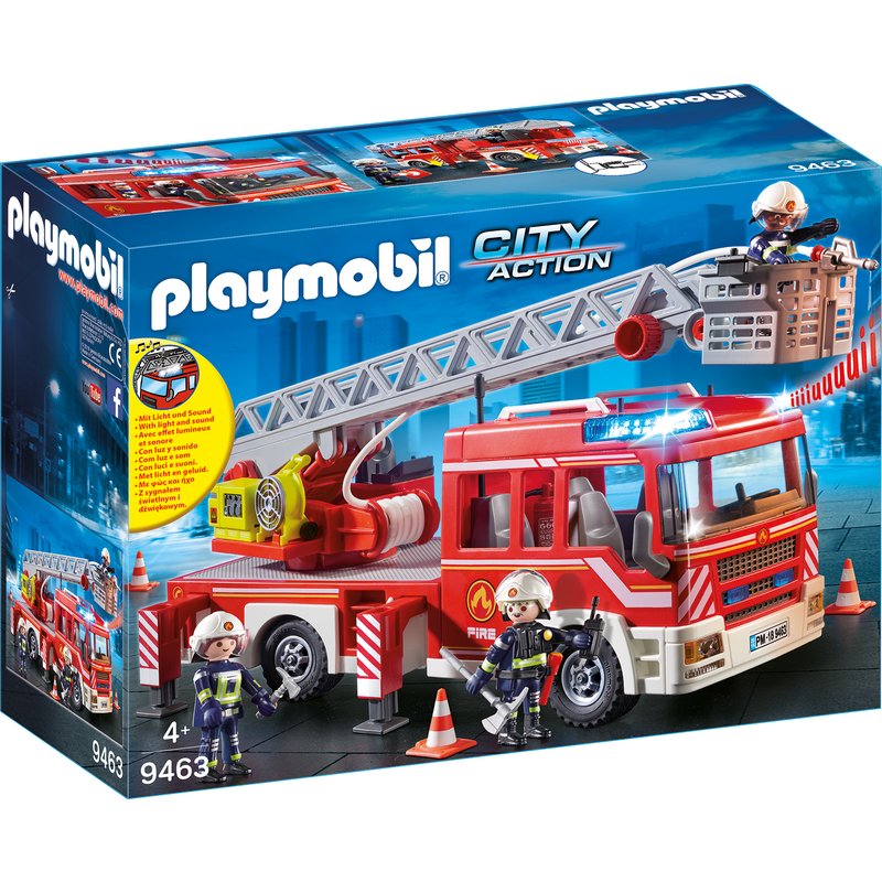 Playmobil - Masina De Pompieri Cu Scara