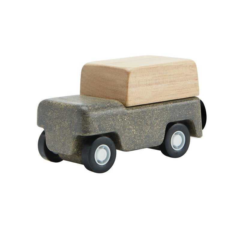 Plan toys - masina de teren, culoare gri