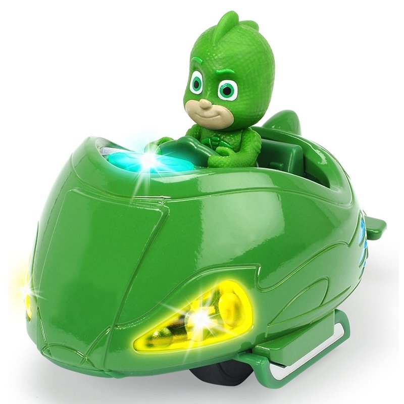 Dickie toys - masina eroi in pijama mission racer gekko cu figurina