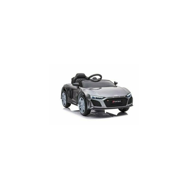 Masina electrica pentru copii, Audi R8, 2 motoare, LeanToys, 9045, gri