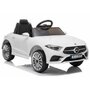 Masina electrica pentru copii, Mercedes C Class, CLS 350, 2 motoare, LeanToys, 5177, alba - 1