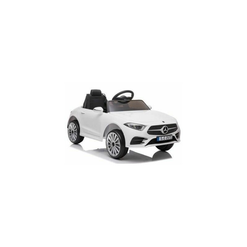 Masina electrica pentru copii, Mercedes C Class, CLS 350, 2 motoare, LeanToys, 5177, alba