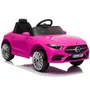 Masina electrica pentru copii, Mercedes C Class, CLS 350, 2 motoare, LeanToys, 5178, roz - 1