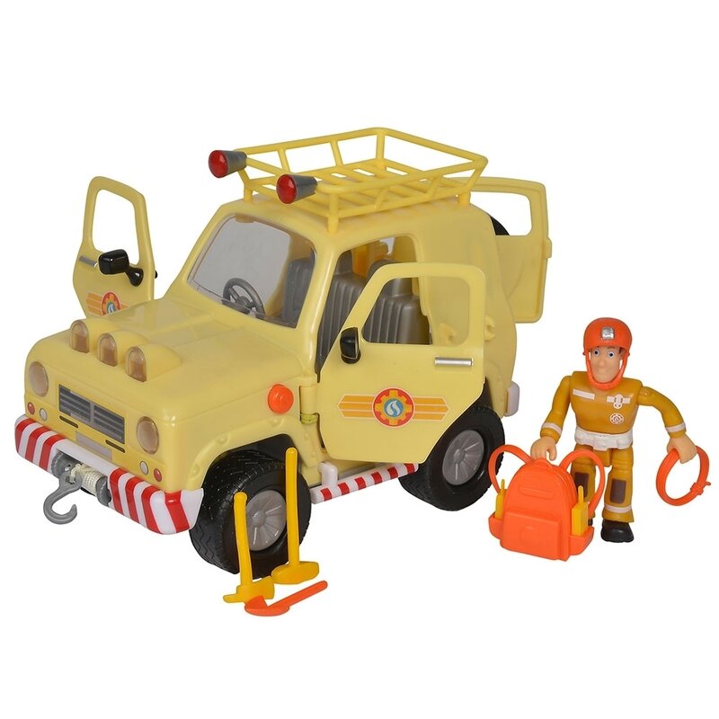 Simba - masina fireman sam, sam mountain 4x4 cu 1 figurina si accesorii