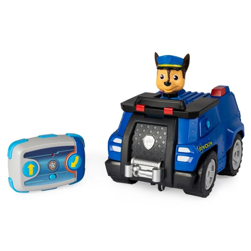 Masinuta cu telecomanda si figurina, Paw Patrol, Chase Police Cruiser