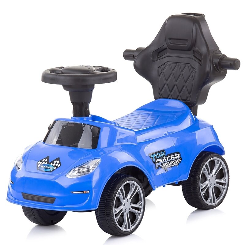 Masinuta de impins Chipolino Turbo blue cu maner