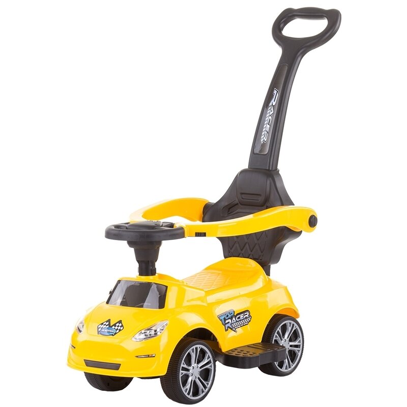 Chipolino - masinuta de impins turbo, cu maner, galben