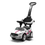 Masinuta de impins, Baby Mix, Racer, Cu maner de impins detasabil, Cu protectii laterale, Cu melodii si claxon, Cu suport jucarii sub sezut, Alb - 1