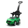 Masinuta de impins, Baby Mix, Racer, Cu maner de impins detasabil, Cu protectii laterale, Cu melodii si claxon, Cu suport jucarii sub sezut, Verde - 1