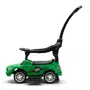 Masinuta de impins, Baby Mix, Racer, Cu maner de impins detasabil, Cu protectii laterale, Cu melodii si claxon, Cu suport jucarii sub sezut, Verde - 10