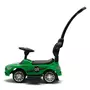 Masinuta de impins, Baby Mix, Racer, Cu maner de impins detasabil, Cu protectii laterale, Cu melodii si claxon, Cu suport jucarii sub sezut, Verde - 11