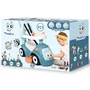 Vehicul ride-on, Smoby, 3 in 1, Cu maner parental si protectii laterale detasabile, Cu centura de siguranta si suport picoare,  6 luni+, Blue - 6
