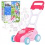Masinuta de tuns iarba, Jokomisiada, Pentru bule de sapun, Capacitate 560 ml, Cu stickere pentru decorat, Cu 10 pliculete rezerva, 3 ani, Roz - 1