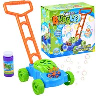 Masinuta de tuns iarba, Jokomisiada, Pentru bule de sapun, Cu lichid rezerva 118 ml, 3 ani, Multicolor