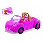 Masinuta decapotabila roz pentru fetite, RS Toys cu papusa si animal de companie, cos picnic inclus - 3