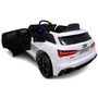 Masinuta electrica cu telecomanda Audi RS6 R-Sport - Alb - 2