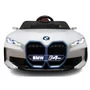 Masinuta electrica cu telecomanda, roti din spuma EVA, scaun din piele ecologica, varsta 1-5 ani, BMW I4 - Alb - 3