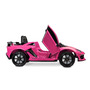 Masinuta electrica cu telecomanda Toyz Lamborghini Aventador SVJ 12V Pink - 25