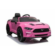 Masinuta electrica pentru copii, Ford Mustang Roz, cu telecomanda, 2 motoare, greutate maxima 30 kg, 8289