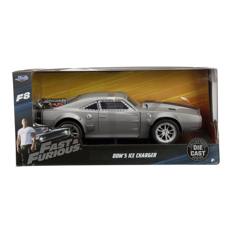 Simba - masinuta ff8 dom's ice charger , fast and furious , metalica, scara 1:24