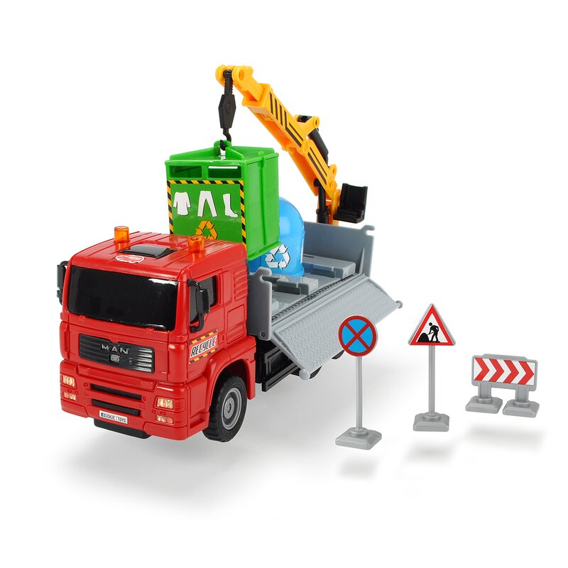 Simba - masina man pentru reciclare , cu sunete, cu lumini, 17 cm