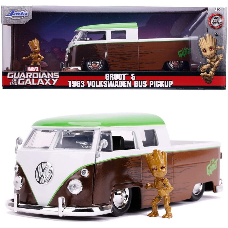 Simba - Masina Camioneta lui Groot , Metalica, Scara 1:24, Model 1963, Multicolor