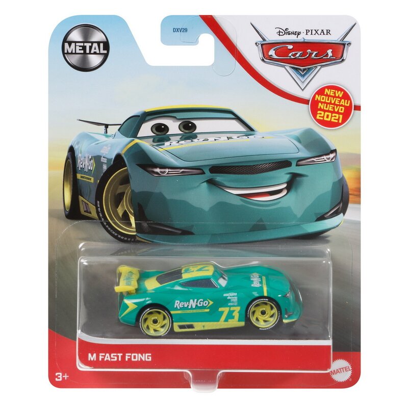 Mattel - masinuta metalica cars3 personajul m fast fong