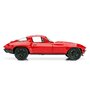 Simba - Masina Chevy Corvette 1966 , Fast and furious , Metalica,  Scara 1:24, Rosu - 6