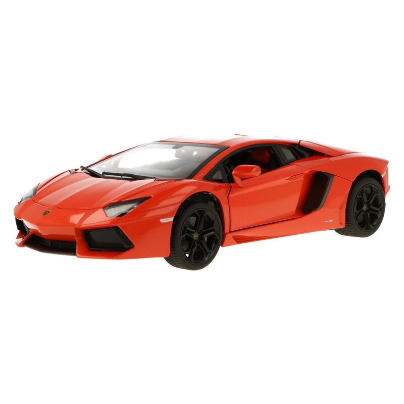 Rastar - Masinuta Lamborghini Aventador LP700, Metalica, Scara 1:18, Portocaliu