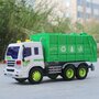 Best of China - Masina Pentru reciclare , Cu sunete, Cu lumini, Scara 1:16, Cu frictiune, Verde - 4