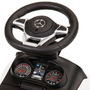 Masinuta Ride-On pentru copii, Mercedes AMG, cu melodii si clanxon, spatar si balustrade de protectie, volan multimedia si maner de ghidare, Alba - 8