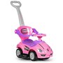 Masinuta Ride-On pentru copii, Multistore, Deluxe Mega Car, volan cu clanxon, spatar si balustrade de protectie, maner de ghidare, suport picioare, element anti-rasturnare, Roz - 1