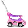 Masinuta Ride-On pentru copii, Multistore, Deluxe Mega Car, volan cu clanxon, spatar si balustrade de protectie, maner de ghidare, suport picioare, element anti-rasturnare, Roz - 2