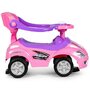 Masinuta Ride-On pentru copii, Multistore, Deluxe Mega Car, volan cu clanxon, spatar si balustrade de protectie, maner de ghidare, suport picioare, element anti-rasturnare, Roz - 3