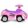 Masinuta Ride-On pentru copii, Multistore, Deluxe Mega Car, volan cu clanxon, spatar si balustrade de protectie, maner de ghidare, suport picioare, element anti-rasturnare, Roz - 4
