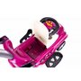 Masinuta Ride-On pentru copii, Multistore, Quick Coupe, cu melodii si clanxon, spatar si balustrade de protectie, volan multimedia si maner de ghidare, Violet - 7