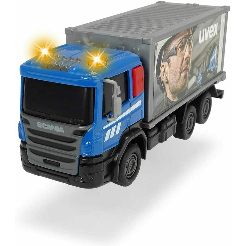 Simba - masinuta utilitara scania city team albastra