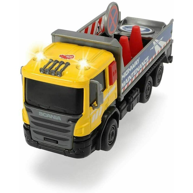 Simba - masinuta utilitara scania city team galbena
