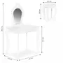 Masuta de toaleta pentru copii 43 x 65 x 110 cm Ecotoys FH-KF200011 - Alb - 5