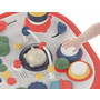 Masuta interactiva, Free2Play, Fun Table, 2 in 1 pentru bebelusi, Educationala, Cu lumini si sunete, Cu panou detasabil si reversibil, Partea reversibila pentru Lego Duplo, Dimensiuni 35.5 cm x 31 cm x 41.5 cm, Multicolor - 7