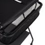 Masuta pentru infasat si schimbat scutece, Feedo, Multifunctionala, Pliabila, Cu raft pentru depozitare si compartiment lateral, Realizata din fier, panza si in, 80.5 x 67 x 102.5 cm, Negru - 5