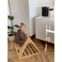 Meowbaby® - MeowBaby Triunghi Pikler din lemn pentru catarare. Scara pentru copii Montessori. naturala - 4