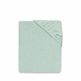 Cearceaf cu elastic, MimiNu, Pentru pat 160x80 cm, Din terry, Material certificat Oeko Tex Standard 100, Cold Mint - 1
