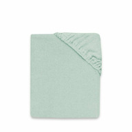 Cearceaf cu elastic, MimiNu, Pentru pat 160x80 cm, Din terry, Material certificat Oeko Tex Standard 100, Cold Mint