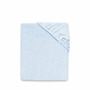 Cearceaf cu elastic, MimiNu, Pentru pat 160x80 cm, Din terry, Material certificat Oeko Tex Standard 100, Light Blue - 1