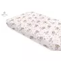 Cearceaf cu elastic, MimiNu, Pentru patut 120X60 cm, Din bumbac certificat Oeko Tex Standard 100, Design, Little Ballerina Pink - 4