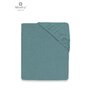 MimiNu - Cearceaf cu elastic pentru patut 120X60 cm, Din terry, Material certificat Oeko Tex Standard 100, Nepal Green - 1