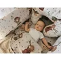 Cearceaf cu elastic, MimiNu, Pentru patut 140X70 cm, Din bumbac certificat Oeko Tex Standard 100, Teddy Bear On Moon - 6