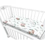Cearceaf cu elastic, MimiNu, Pentru patut co-sleeper, Leonie, Dimensiune 83 x 50 cm, Din bumbac certificat Oeko Tex Standard 100, Lulu Natural - 4