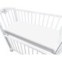 Cearceaf cu elastic, MimiNu, Pentru patut co-sleeper, Luna, Dimensiune 84.5 x 50.5 cm, Din bumbac jersey, Material certificat Oeko Tex Standard 100, White - 2